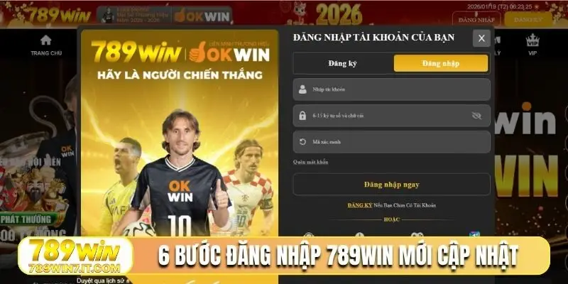 6 bước đăng nhập 789WIN mới cập nhật
