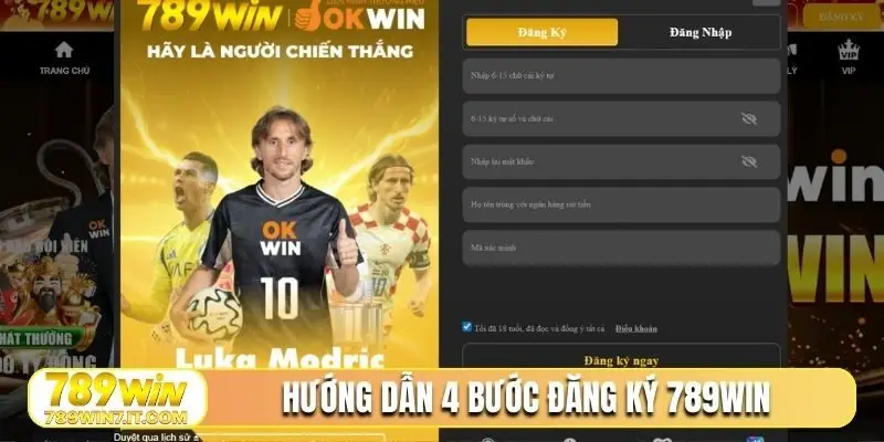 Hướng dẫn 4 bước đăng ký 789WIN